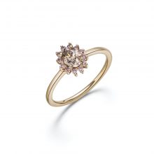 Roségold Ring "La Fleur" mit naturfarbenen Diamanten von Atelier Fridrich bei Juwelier Fridrich in München