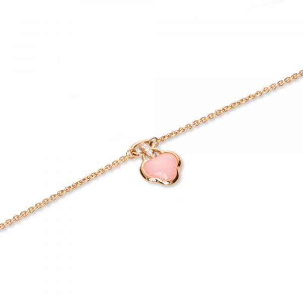 Roségold Armband mit pinkem Opal