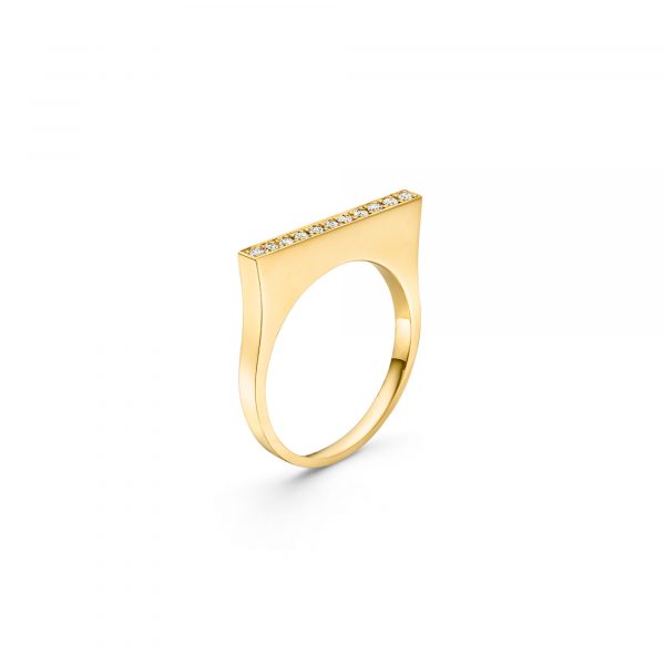 Gelbgold Ring "Ponte Vecchio" mit Brillanten von Atelier Fridrich bei Juwelier Fridrich in München