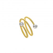Flexibler Gelbgold Ring mit Brillanten von Kollektion Fridrich bei Juwelier Fridrich in München