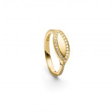 Gelbgold Ring "Fortuna Elypso" mit Brillanten von Atelier Fridrich bei Juwelier Fridrich in München