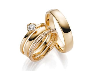 Trauringe und Eheringe aus Gelbgold