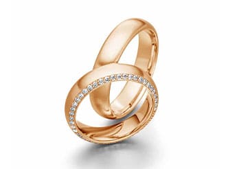 Trauringe und Eheringe aus Roségold