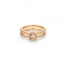 Roségold Ring "Duo" mit braunem Diamant von Atelier Fridrich bei Juwelier Fridrich in München