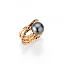 Roségold Ring mit Thaiti-Zuchtperle und Diamanten von Gellner bei Juwelier Fridrich in München