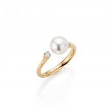 Roségold Ring mit Perle und Brillant von Gellner bei Juwelier Fridrich in München