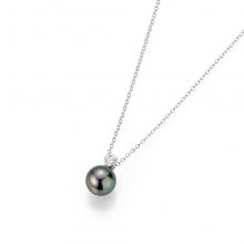 Weißgold Collier mit Perle und Brillant von Gellner bei Juwelier Fridrich in München