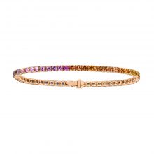 Roségold Armband mit bunten Saphiren von Hans D. Krieger bei Juwelier Fridrich in München