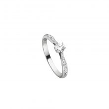 Weißgold Brillant Ring "Flame" von Hans D. Krieger bei Juwelier Fridrich in München