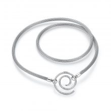 Weißgold Strickcollier von Jörg Heinz bei Juwelier Fridrich in München