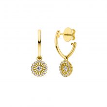 Gelbgold Ohrhänger "Swing" mit Brillanten von Jörg Heinz bei Juwelier Fridrich in München