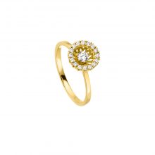 Gelbgold Ring "Swing" mit Brillanten von Jörg Heinz bei Juwelier Fridrich in München