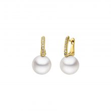 Gelbgold Ohrstecker mit Südsee Perlen von Kollektion Fridrich bei Juwelier Fridrich in München