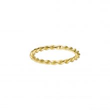 Gedrehter Gelbgold Kordel-Ring in zart von Kollektion Fridrich bei Juwelier Fridrich in München