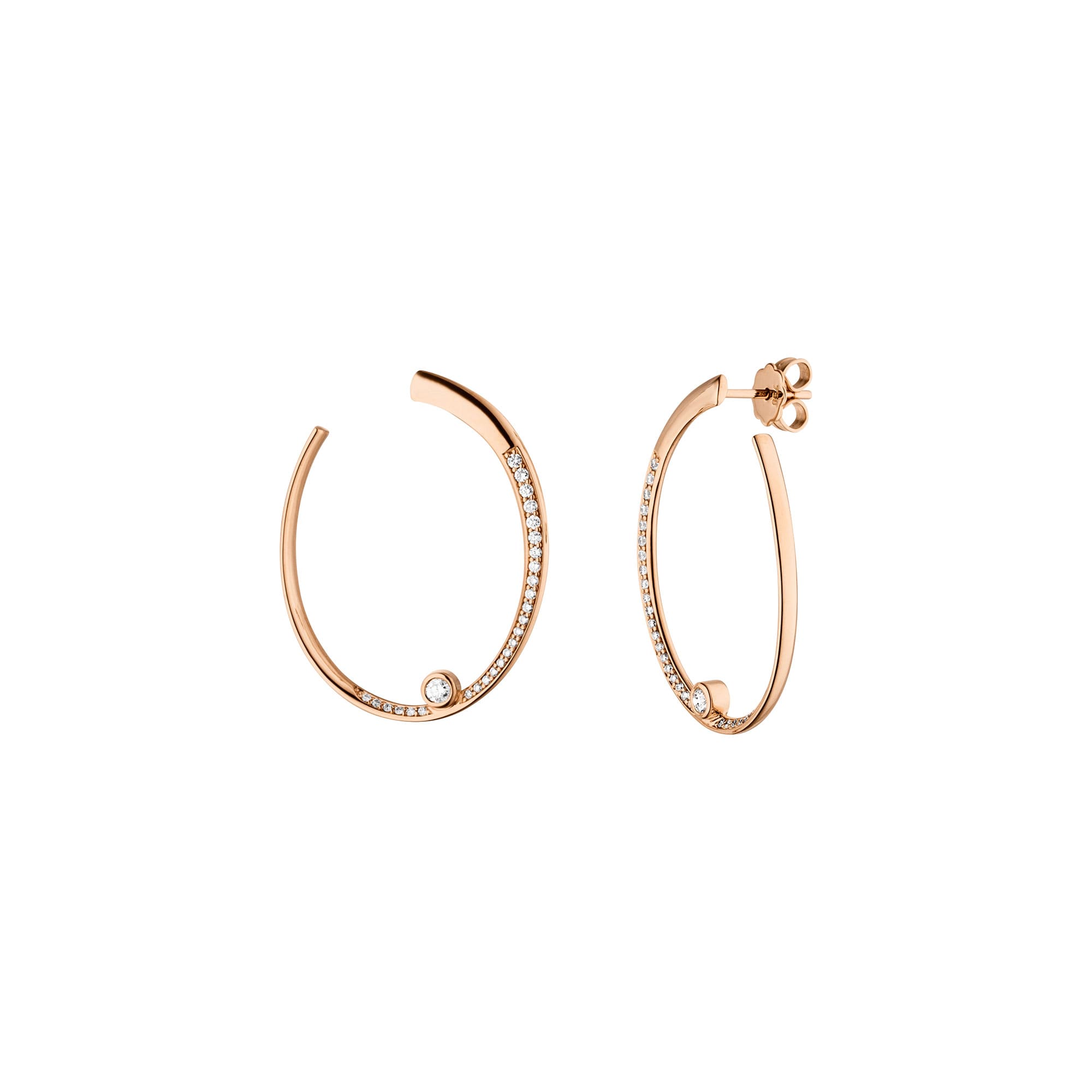 Roségold Creolen mit Brillanten von Kollektion Fridrich bei Juwelier Fridrich in München