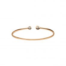 Roségold Armspange mit 2 Brillanten von Kollektion Fridrich bei Juwelier Fridrich in München