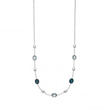 Weißgold Collier mit Topas von Kollektion Fridrich bei Juwelier Fridrich in München