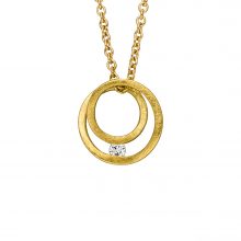 Gelbgold Collier mit Diamant von Kollektion Fridrich bei Juwelier Fridrich in München