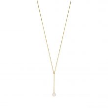 Gelbgold Y-Collier mit Perle und Diamant von Kollektion Fridrich bei Juwelier Fridrich in München