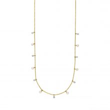 Gelbgold Collier mit Perlen und Diamanten von Kollektion Fridrich bei Juwelier Fridrich in München