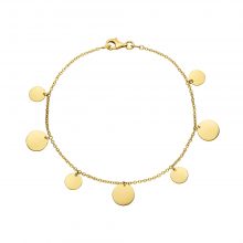 Gelbgold Armband mit Plättchen von Kollektion Fridrich bei Juwelier Fridrich in München