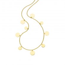 Gelbgold Collier mit Plättchen in 45 cm von Kollektion Fridrich bei Juwelier Fridrich in München