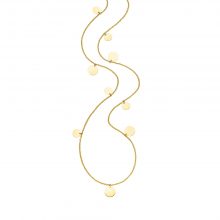 Gelbgold Collier mit Plättchen in 80 cm von Kollektion Fridrich bei Juwelier Fridrich in München