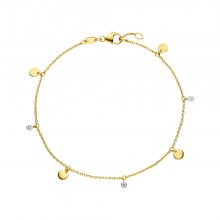 Gelbgold Armband mit Diamanten von Kollektion Fridrich bei Juwelier Fridrich in München
