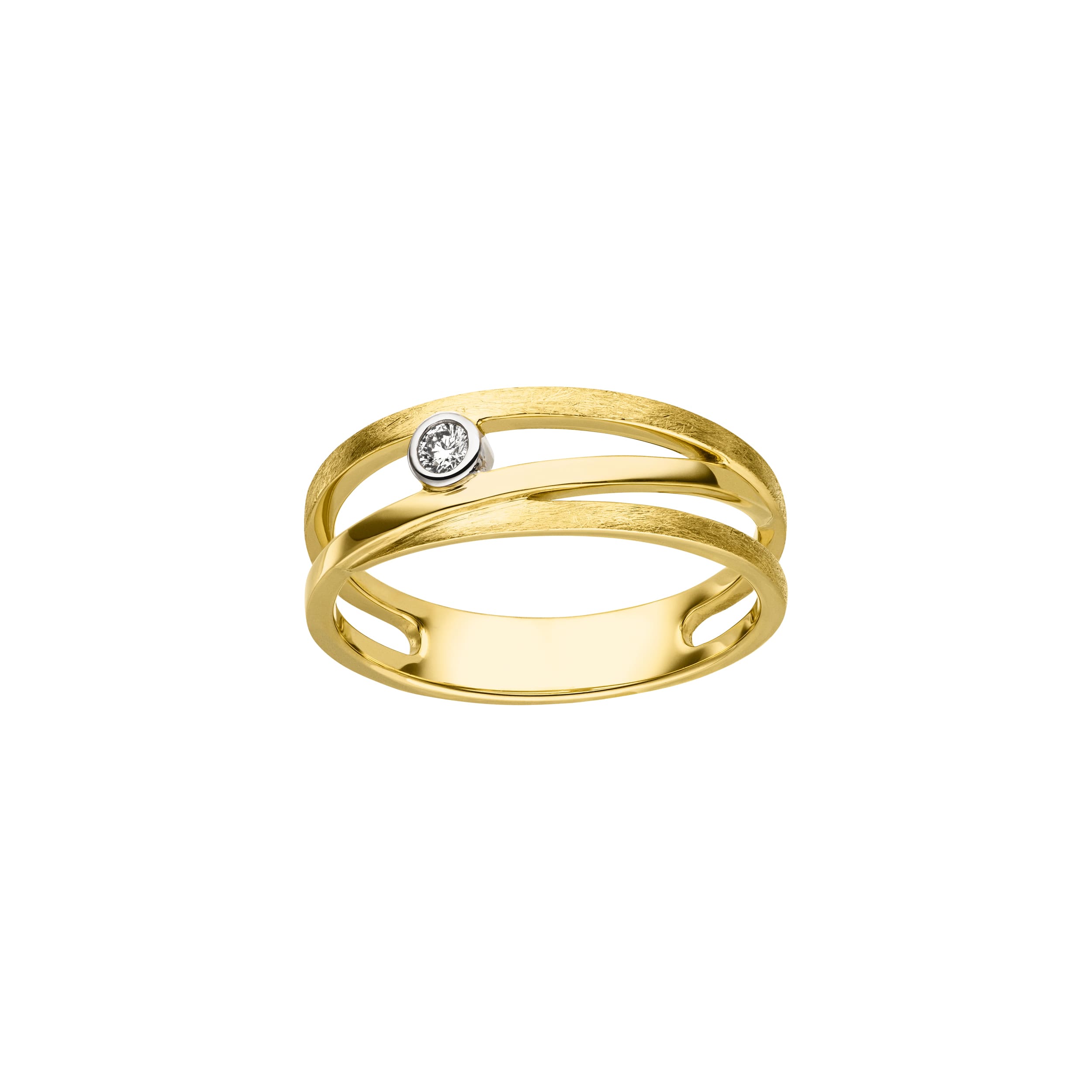 Gelbgold Ring mit Diamant von Kollektion Fridrich bei Juwelier Fridrich in München