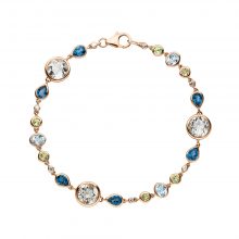 Roségold Armband mit Farbedelsteinen von Kollektion Fridrich bei Juwelier Fridrich in München