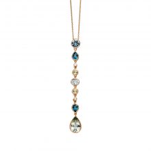 Roségold Collier Farbedelsteinen von Kollektion Fridrich bei Juwelier Fridrich in München