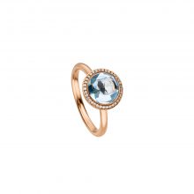 Roségold Cocktail Ring mit Blautopas von Kollektion Fridrich bei Juwelier Fridrich in München