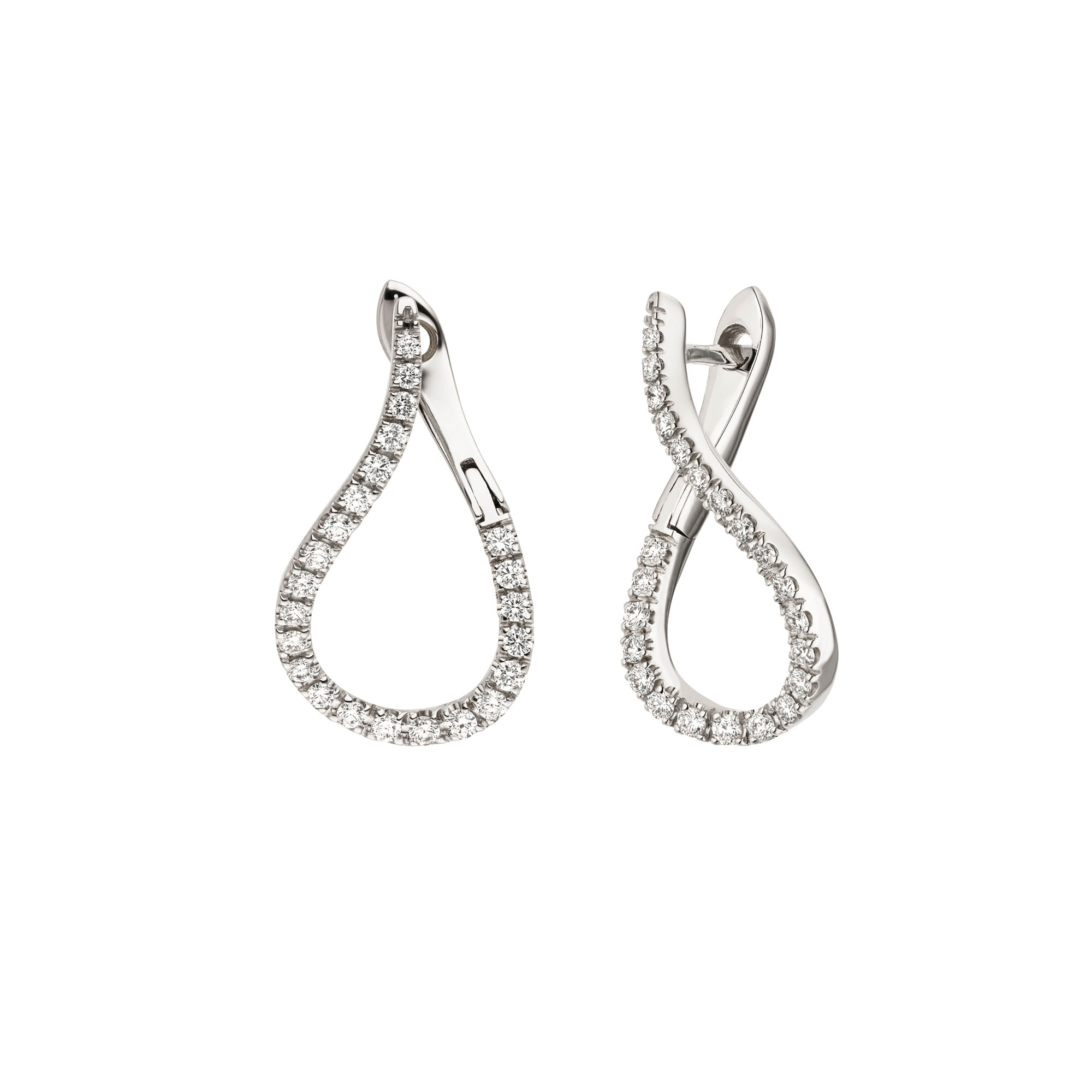 Weißgold Ohrringe mit Brillanten von Kollektion Fridrich bei Juwelier Fridrich in München