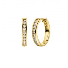 Gelbgold Creolen mit Brillanten von Kollektion Fridrich bei Juwelier Fridrich in München