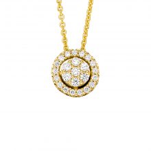 Gelbgold Collier mit Brillanten von Kollektion Fridrich bei Juwelier Fridrich in München