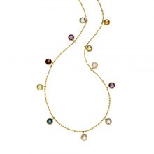 Gelbgold Collier mit Farbedelsteinen von Kollektion Fridrich bei Juwelier Fridrich in München