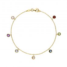 Gelbgold Armband mit Farbedelsteinen von Kollektion Fridrich bei Juwelier Fridrich in München