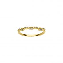 Gelbgold Ring zart mit Diamanten von Kollektion Fridrich bei Juwelier Fridrich in München