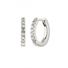 Weißgold Creolen mit Brillanten von Kollektion Fridrich bei Juwelier Fridrich in München