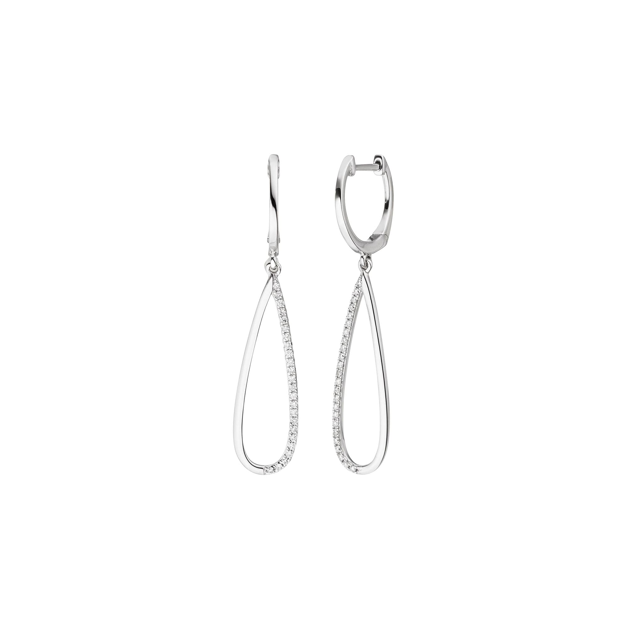 Weißgold Ohrhänger mit Diamanten von Kollektion Fridrich bei Juwelier Fridrich in München