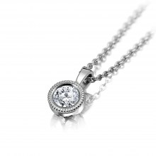 Solitäranhänger mit Millgriff-Fassung von Meister bei Juwelier Fridrich in München