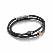 Carbonarmband in Titan-Rotgold mit M-Würfel in Titan von Meister bei Juwelier Fridrich in München