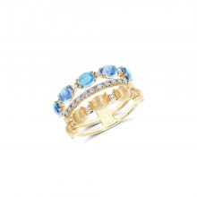 Gelbgold Ring mit Topas und Brillanten von Nanis bei Juwelier Fridrich in München