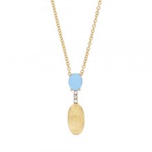 Gelbgold Collier mit Aquamarin von Nanis bei Juwelier Fridrich in München