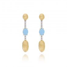 Gelbgold Ohrhänger mit Aquamarin und Brillanten von Nanis bei Juwelier Fridrich in München