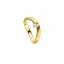 Gelbgold Ring "La Luna" mit Brillant von Schaffrath bei Juwelier Fridrich in München