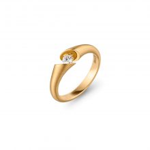 Gelbgold CALLA Solitär Ring von Schaffrath bei Juwelier Fridrich in München