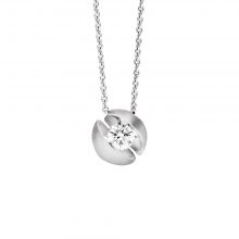 Weißgold Collier CALLA mit Brillant von Schaffrath bei Juwelier Fridrich in München