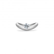 Weißgold La Luna Solitär Ring von Schaffrath bei Juwelier Fridrich in München