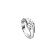 Weißgold Ring CALLA mit Navette von Schaffrath bei Juwelier Fridrich in München